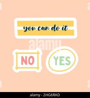 Planner or diary decorating element Stock Vector