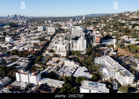 West hollywood view aerial hi-res stock photography and images - Alamy