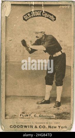 Silver Flint, Chicago White Stockings, baseball card portrait Stock Photo