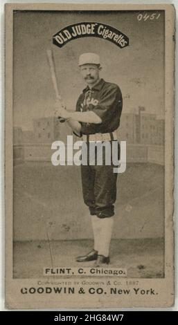 Silver Flint, Chicago White Stockings, baseball card portrait Stock Photo