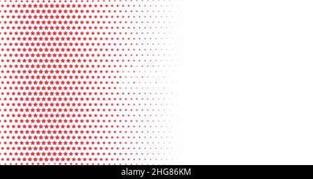 Halftone star background. Geometric HD background. Stock vector illustration isolated Stock Vector