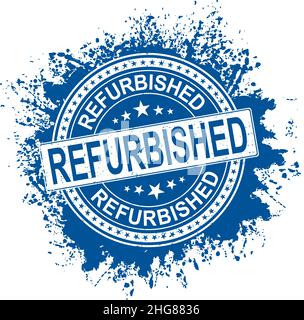 Refurbished product vector rubber stamp vector illustration on white Stock Vector