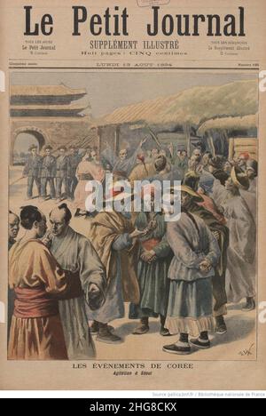 Sino-Japan War Le Petit Journal 1894. Stock Photo