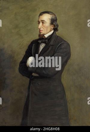 Sir John Everett Millais (1829-96) - Benjamin Disraeli, 1st Earl of Beaconsfield (1804-1881) Stock Photo