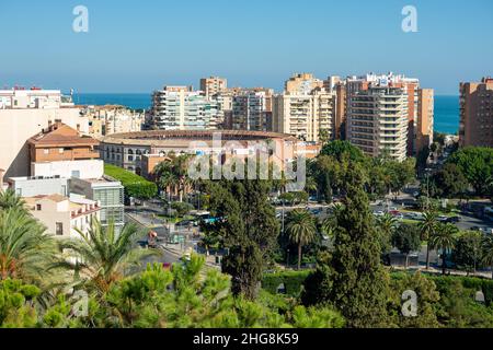 View of buildings by sea against sky Stock Photo