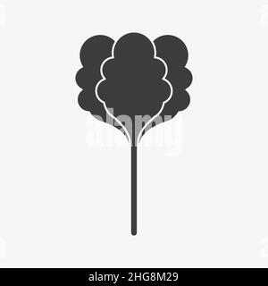 Vector rhubarb icon isolated on white background Stock Vector
