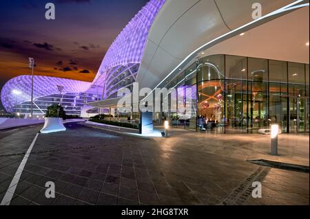 W Abu Dhabi Yas Island Luxury Hotel Stock Photo