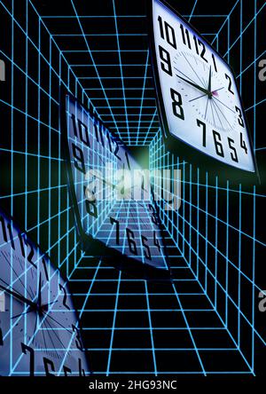 concept images of time and spacehome Stock Photo