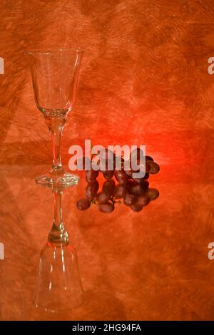 Service of different alcoholic beverages. Stock Photo