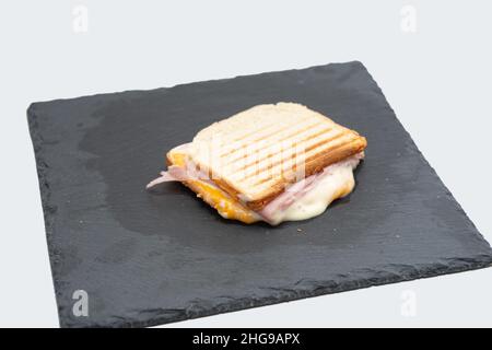 toast isolated on pure white background Stock Photo