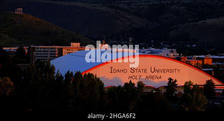 Idaho State University Holt Arena minidome sports complex on campus Stock Photo