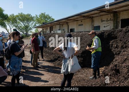 compost facility tour Stock Photo