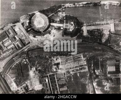 Vintage World War II , WW2 photograph: Bomb damage, Cologne, Koln, Germany Stock Photo