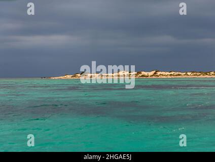 Empty beach in the Red sea, Jazan Province, Farasan, Saudi Arabia Stock Photo