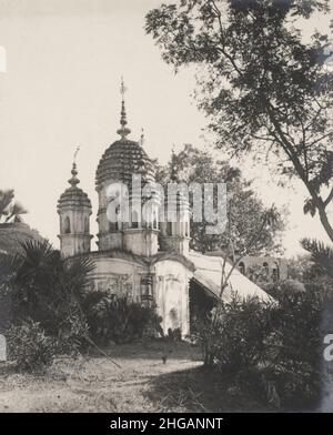 Vintage early 20th century photograph: Temple, Midnapur, India Stock Photo