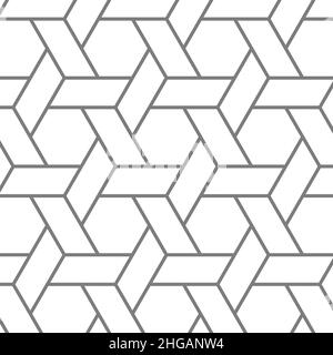 Abstract pattern. Black line wireframe in geometric style Stock Vector