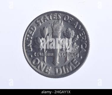 Coin, 1 dime, USA Stock Photo