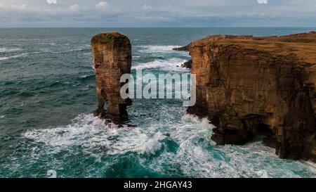Yesnaby Castle Sea Stack Stock Photo