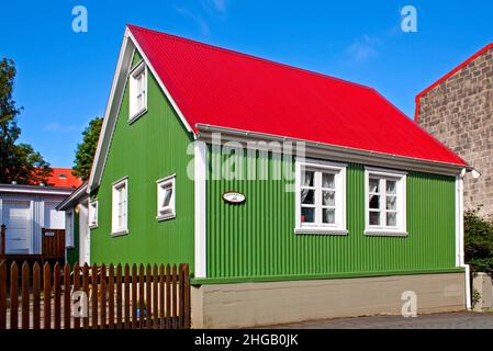 Typical house, Old Town, Reykjavik, Iceland Stock Photo