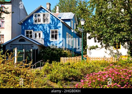 Typical house, Old Town, Reykjavik, Iceland Stock Photo