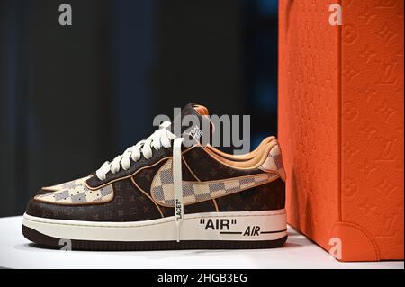 Sotheby's to Auction 200 Pairs of Louis Vuitton x Nike 'Air Force