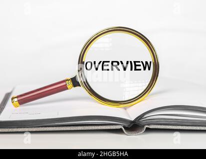 Overview word through magnifying lens. Recap and summary concept Stock  Photo by ©val.suprunovich 542771690