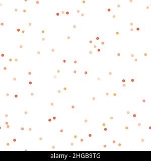 St. Valentine's Day seamless pattern. Colorful confetti on a white background Stock Vector