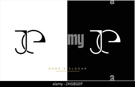 JE, EJ Abstract Letters Logo monogram Stock Vector