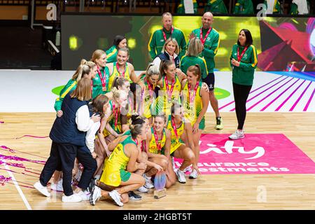 LONDON, United Kingdom. 19th Jan, 2022. England v Australia during the 2022 Netball Quad Series at Copper Box Arena on Wednesday, January 19, 2022 in LONDON, United Kingdom. Credit: Taka G Wu/Alamy Live News Stock Photo