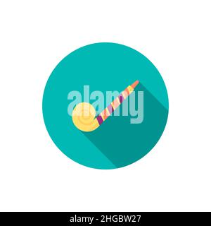 Party toy icon , Vector flat long shadow design. Stock Vector