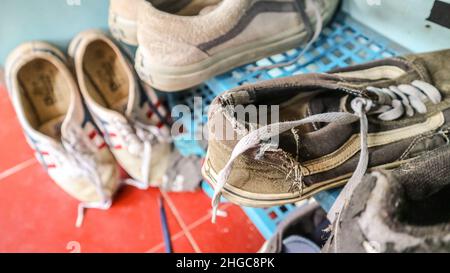 Favorite shoes for work Stock Photo