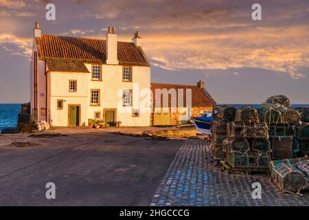 Gyles House located at Pittenweem Harbour in the county of Fife, Scotland, UK Stock Photo