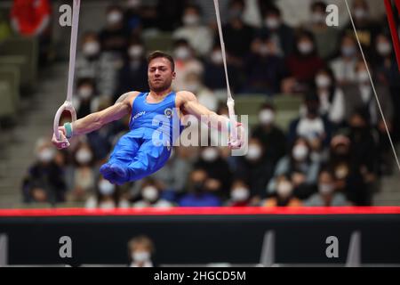 Luo Rui Kitakyushu, Japan. 23rd Oct, 2021. Luo Rui of China competes during the ...