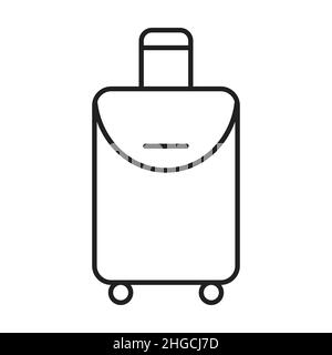 Travel bag icon for your web design, logo, infographic, UI. illustration Stock Vector