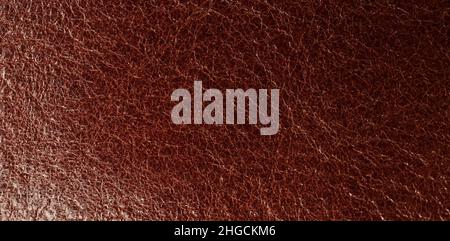 Blank grainy leather surface macro close up view Stock Photo