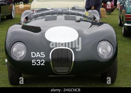 Jaguar C-Type replica at Fawley, Henley-on-Thames, UK Stock Photo