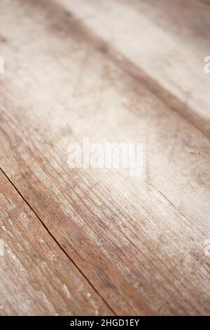 Old rustic weathered wooden background in wet brown wood Stock Photo