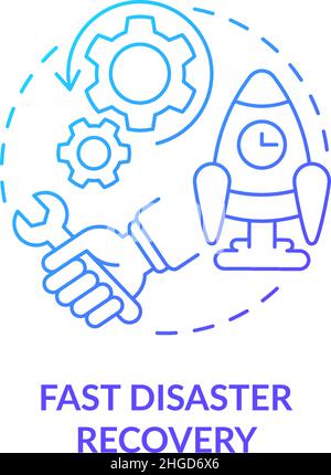 Fast disaster recovery concept icon Stock Vector Image & Art - Alamy