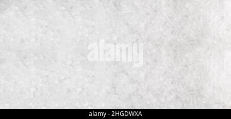 Crushed Ice on white Background - Panorama Stock Photo