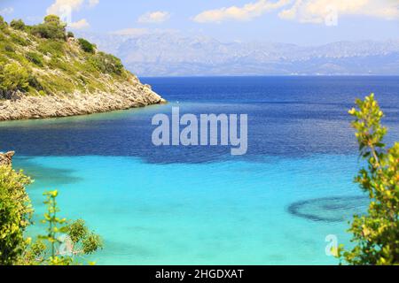 amazing beach in Peljesac peninsula Stock Photo