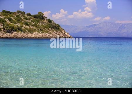 amazing beach in Peljesac peninsula Stock Photo