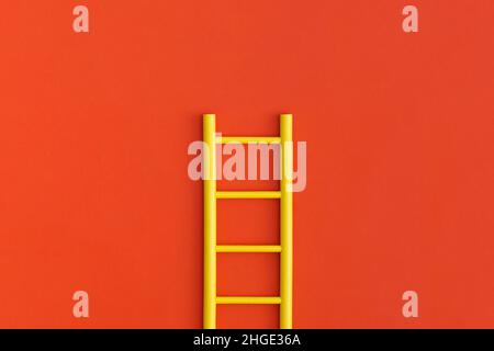 Ladder career path for business growth success process. Inspiration and creative idea concept. Stock Photo