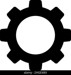 Setting icon vector. Tools, Cog, Gear Sign Isolated on white background. Stock Vector