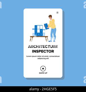 Architecture inspector vector Stock Vector