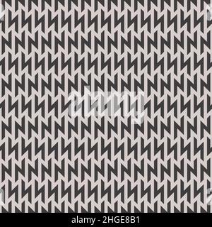 Zigzag Seamless Background in Black and White Color. Vector Tileable pattern. Stock Vector