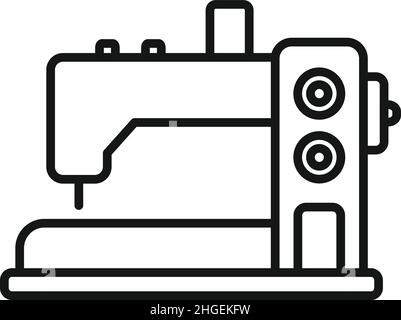 Small sew machine icon. Simple illustration of small sew machine vector  icon for web design isolated on white background Stock Vector Image & Art -  Alamy