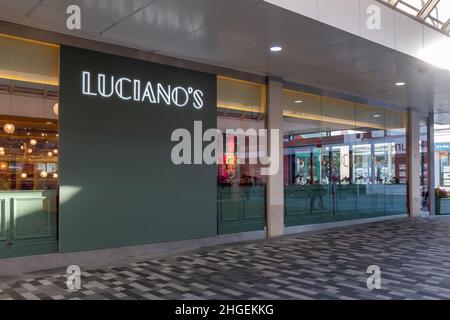 Luciano's Restaurant, run by Luciano Marco Pierre White, in Woking town centre, Surrey, England, UK Stock Photo