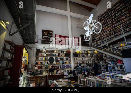 Flying Bicycle Inside Ler Devagar Read Slowly Bookstore Named flying-bicycle-inside-ler-devagar-read-slowly-bookstore-named