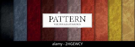Set of 10 different colorful texture backgrounds - Vector illustration Stock Vector