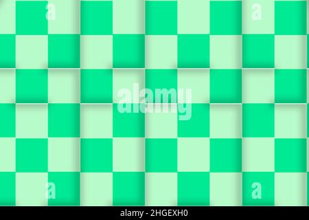 Light green and dark green cells of many colored squares. Abstract Stock Photo